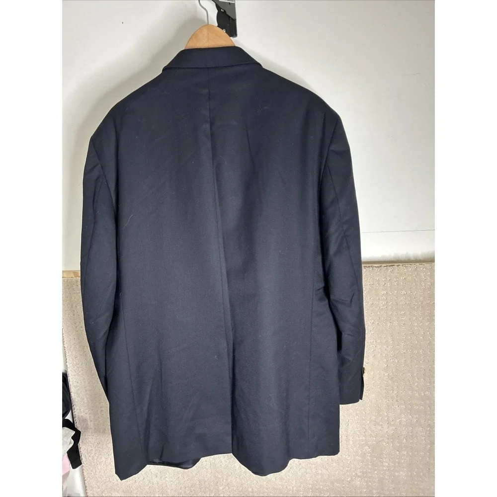 Brooks Brothers 346 Wool Cashmere Blazer Navy Blue Size 48R Gold‎ Buttons